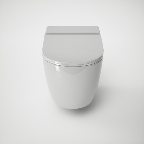 Унитаз подвесной Grossman impuls GR-5502 белый с сиденьем микролифт безободковый каскадный смыв - фото 3